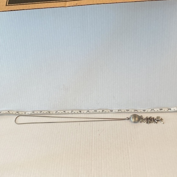 Necklace dangle pendant silver tone statement serpent chain - Picture 6 of 9